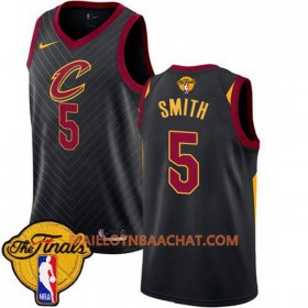 Maillot NBA Cleveland Cavaliers J.R. Smith 5 2018 NBA Finals Patch Nike Noir Swingman - Homme